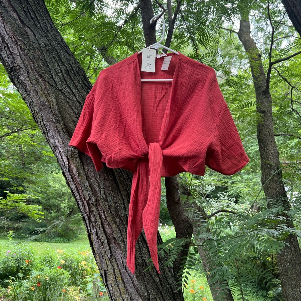 Tie front top
